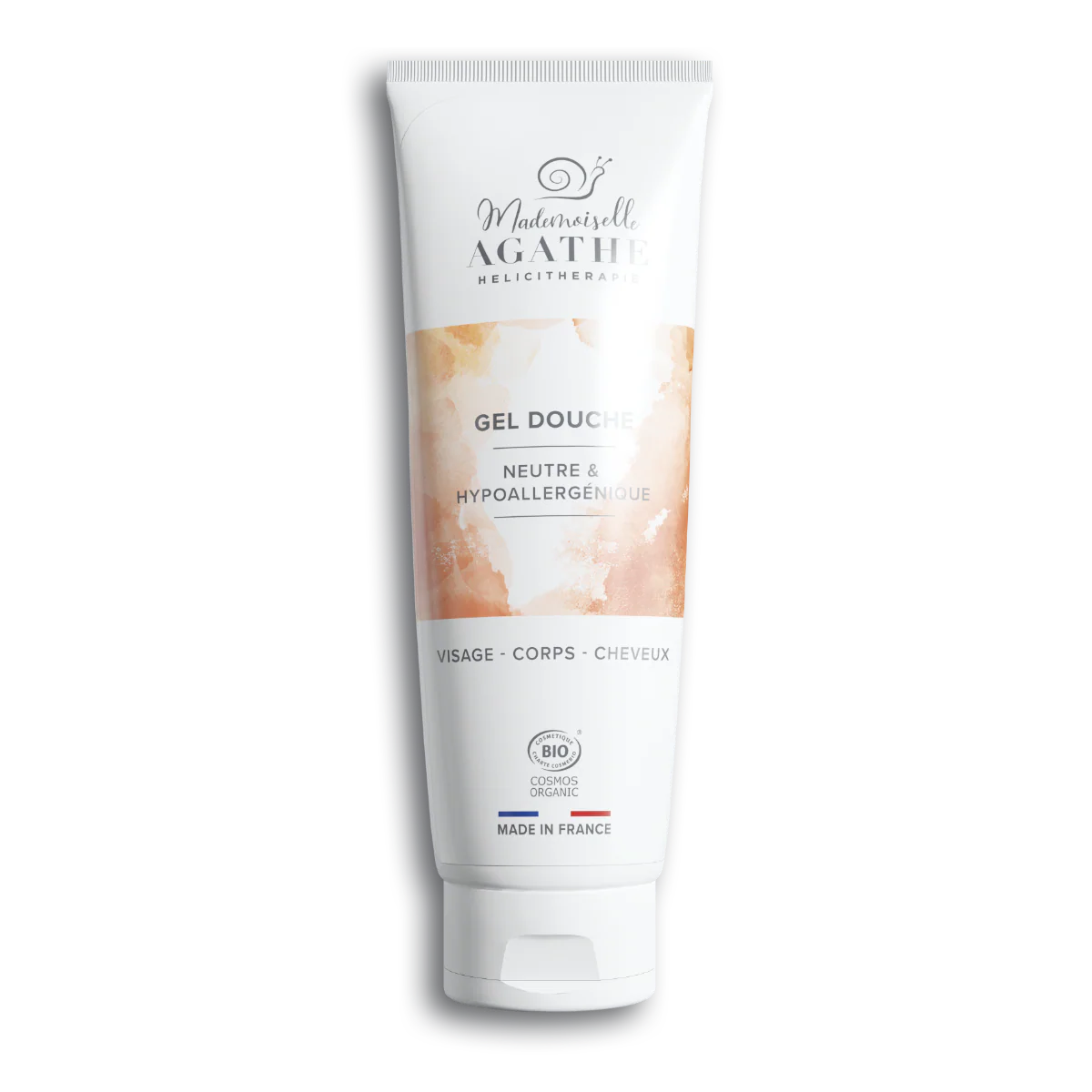 Gel douche à la bave d'escargot bio - pour toute la famille - 200ml -Mademoiselle Agathe