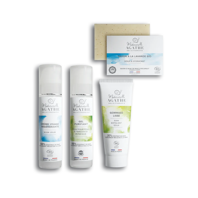 ROUTINE PEAU MIXTE - Hydratante & Rééquilibrante - Mademoiselle Agathe