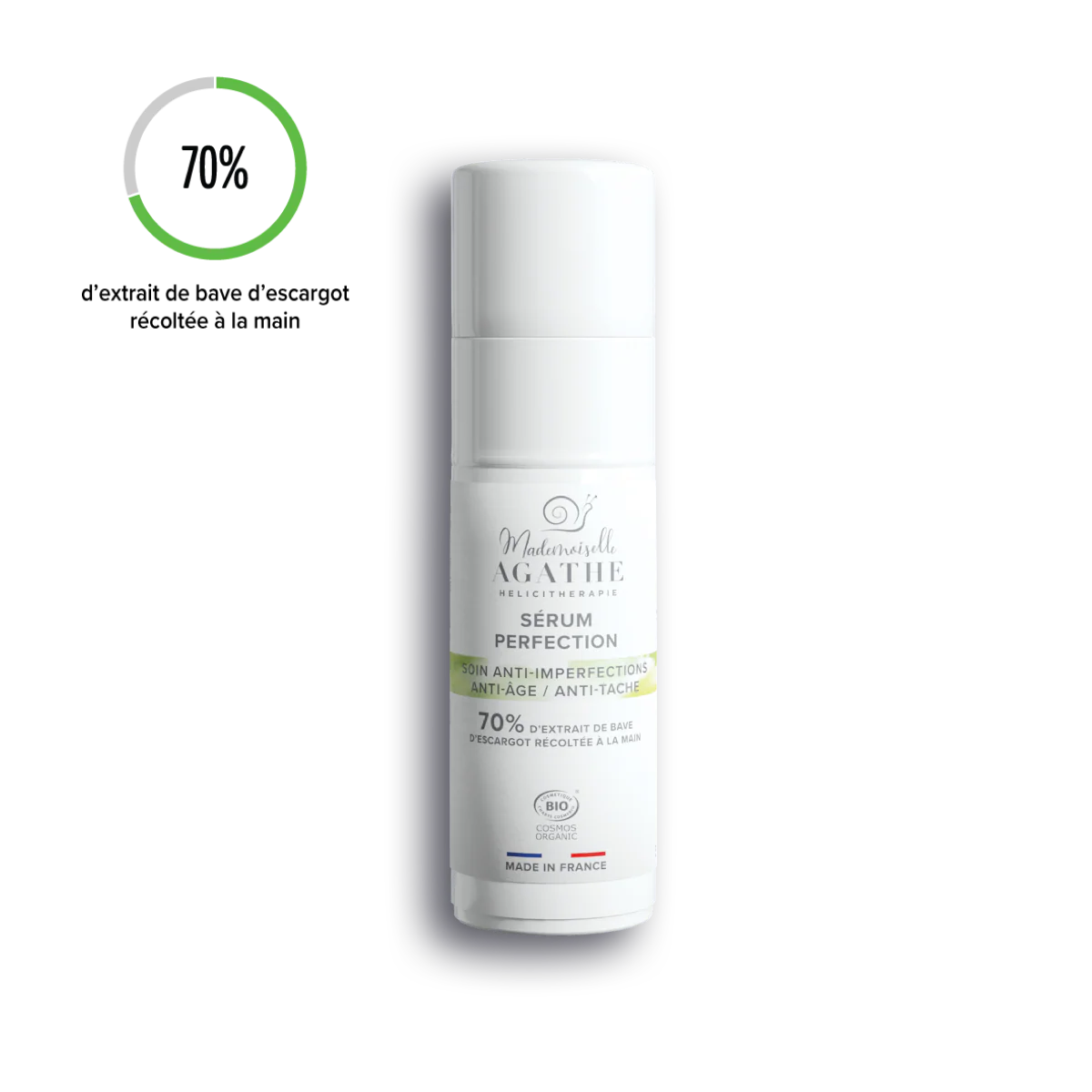 Sérum perfection bio - anti-imperfections, anti-âge, anti-tache - 30ml - Mademoiselle Agathe