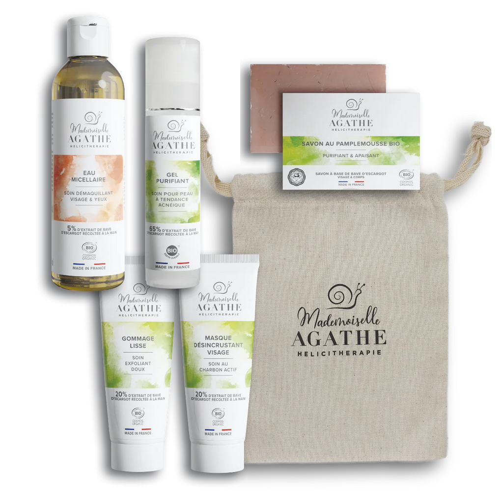 TROUSSE HELICIPURE - Peau acnéique - Mademoiselle Agathe