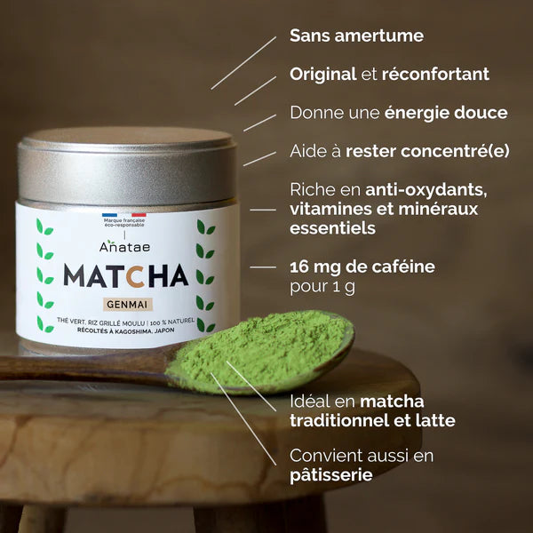 Thé Matcha Genmai BIO 80g - Anatae