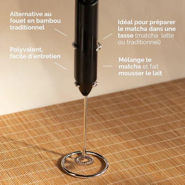 Fouet Électrique Matcha avec support – Anatae