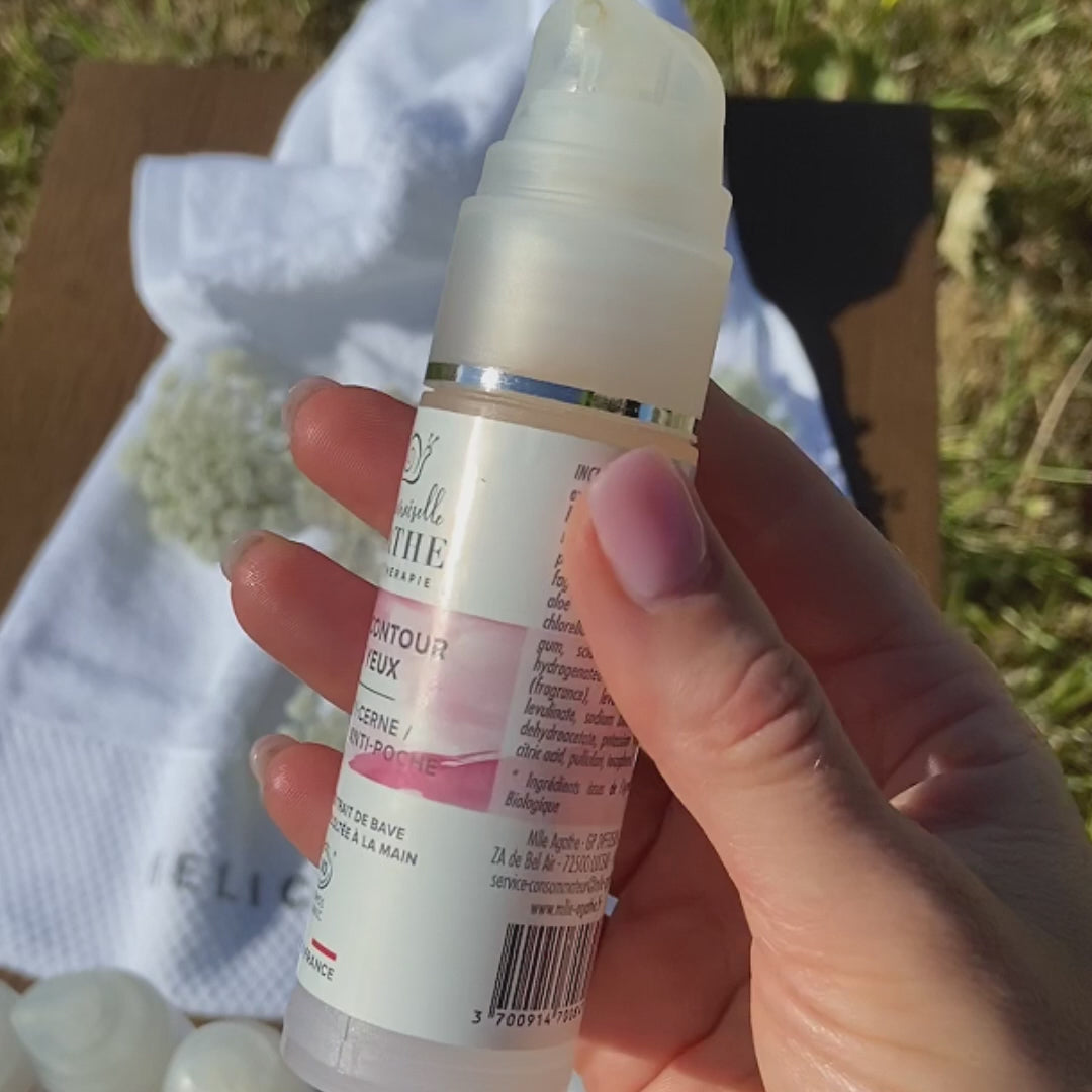 Serum yeux à la bave d'escargot certifié bio - anti-cerne, anti-ride - 30ml - Mademoiselle Agathe